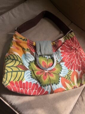 Reversible Canvas Hobo Bag